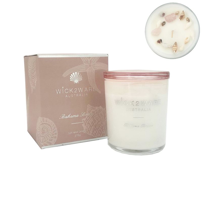 Wick2Ware Soy Candle Jar 270g - Bahama Breeze