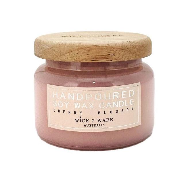 Wick 2 Ware Candle Jar Handpoured Soy Wax 260g - Cherry Blossom