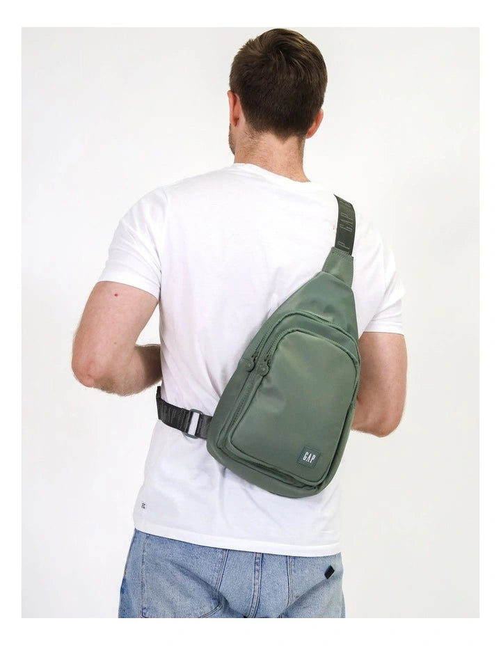 Gap Nylon Sling Back Pack Bag - Twig