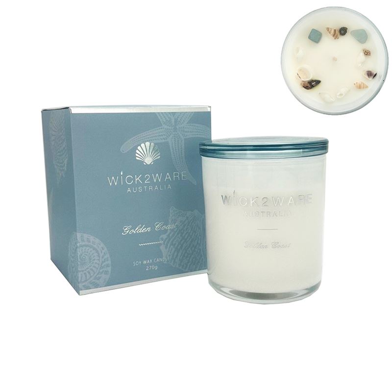 Wick2Ware Soy Candle 270g - Golden Coast