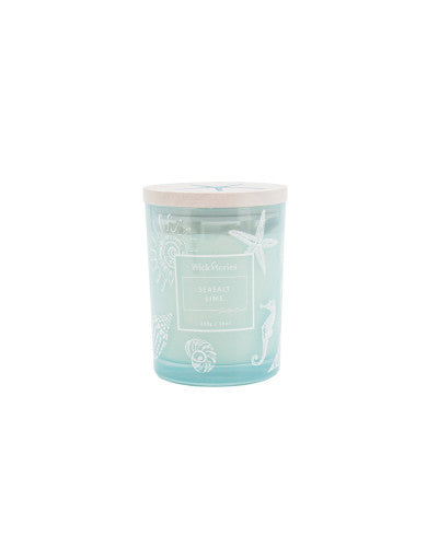 WickStories Soy Wax Candle Jar 450g Coastal Range - Seasalt & Lime