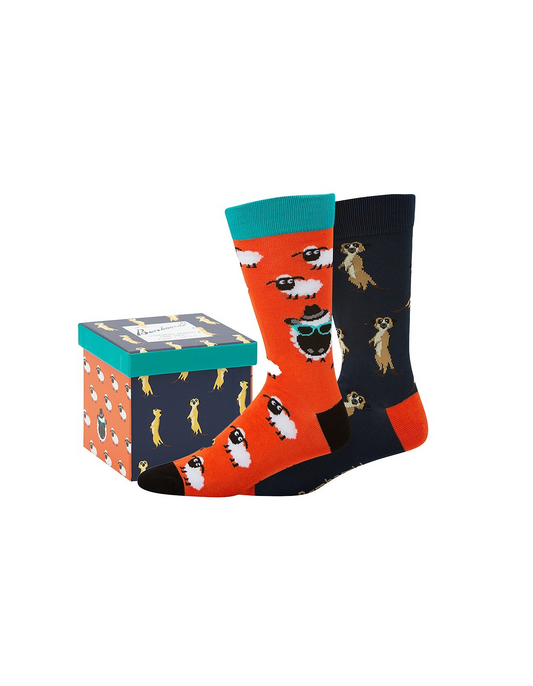 Baadkat Men's Bamboo Socks Gift Box – 2 Pack