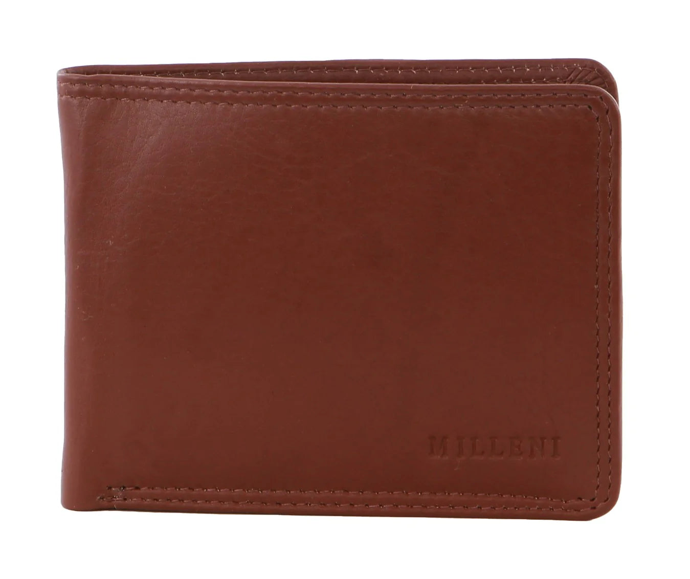 Milleni Tab Mens Leather Wallet in Tan - 5131