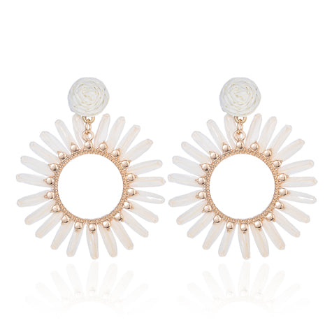 Ladies Fashion Earrings Cheeky White - E011318