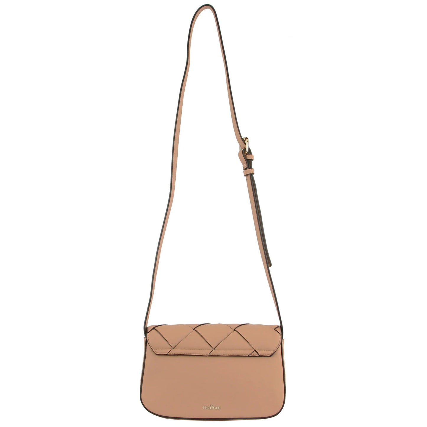 Milleni Ladies Woven Fashion Cross-Body Bag - Blush