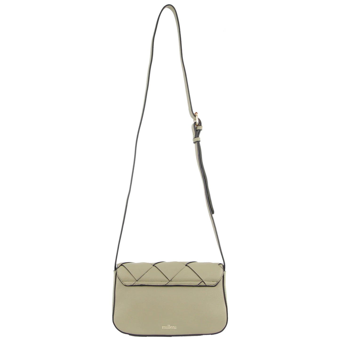 Milleni Ladies Woven Fashion Cross-Body Bag - Mint