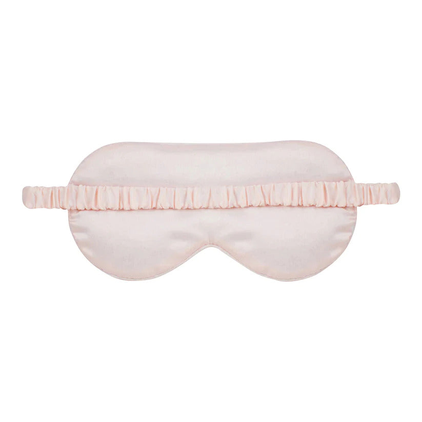 Tonic Deluxe Vegan Fur Eye Mask With Satin Back - Dusty Rose