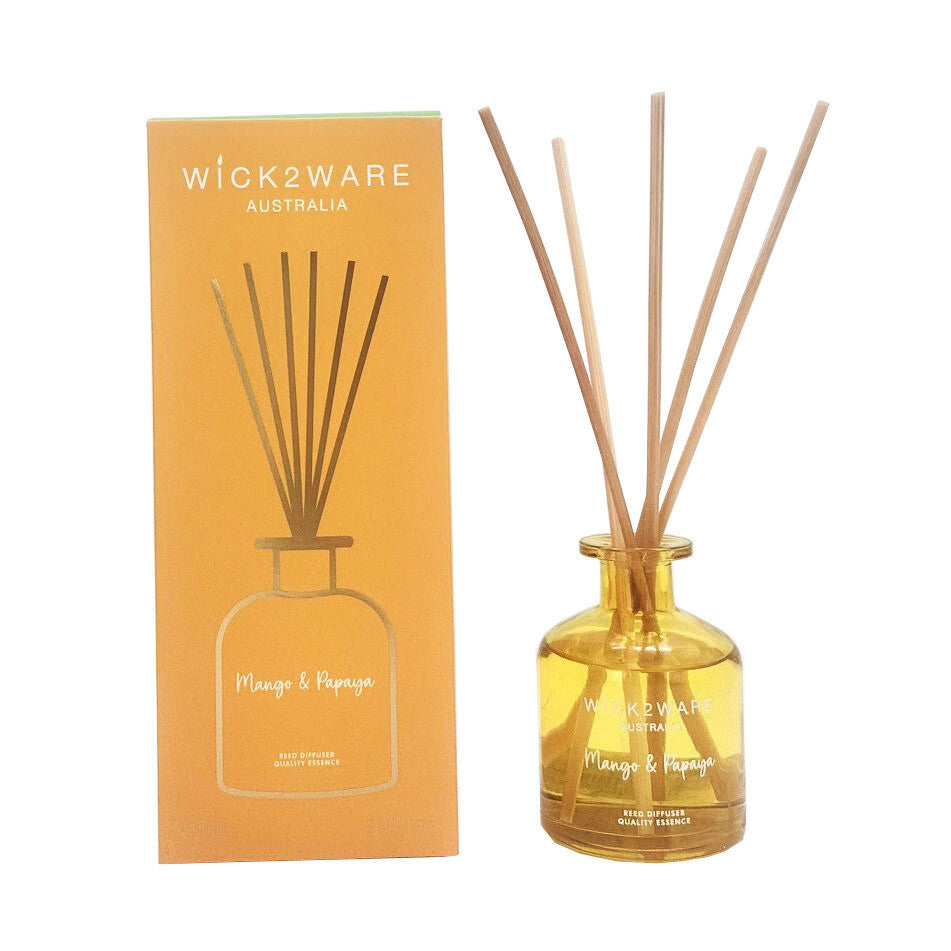 Wick2Ware Reed Fragrance Diffuser 230ml - Mango & Papaya