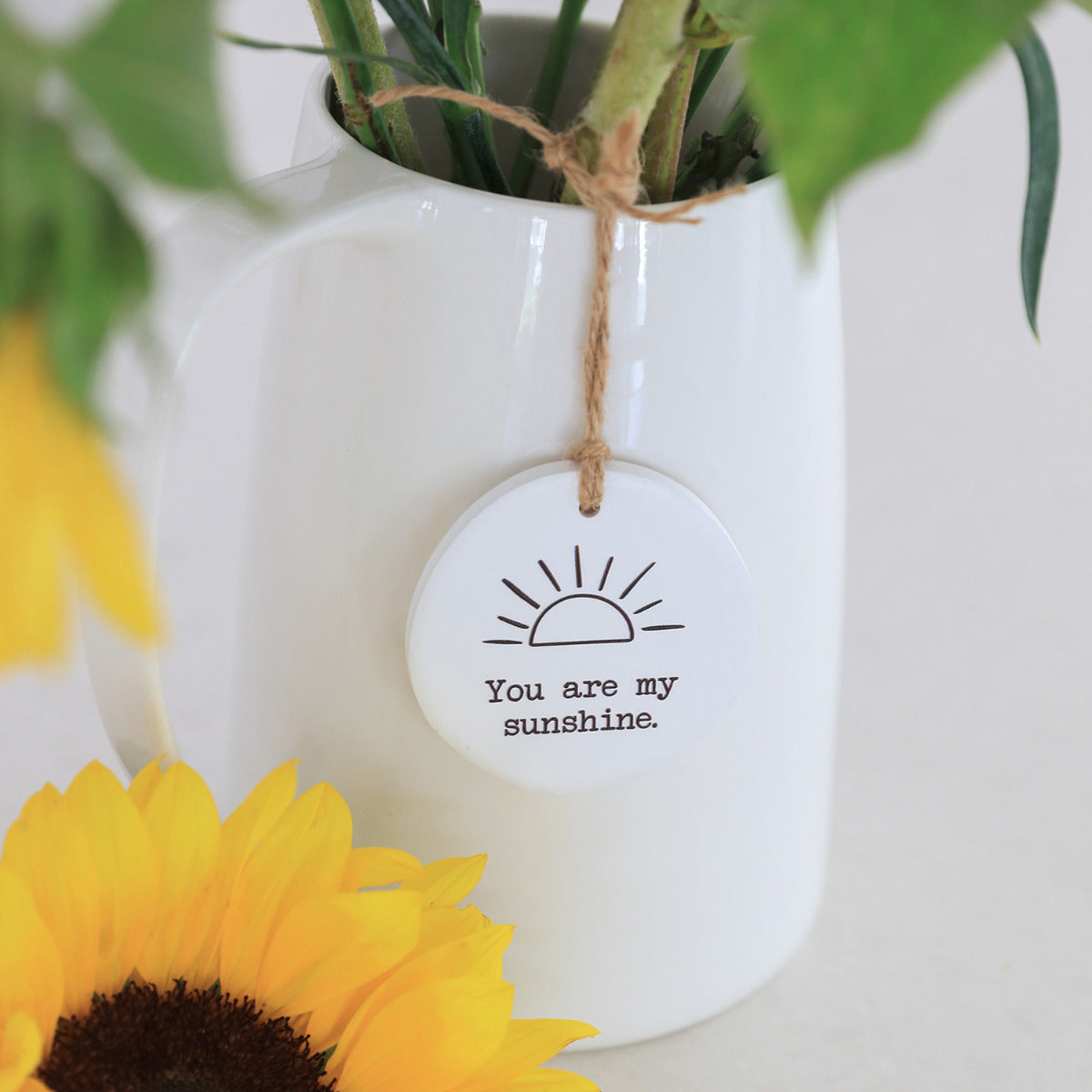 Tiny Treasures Embossed Ceramic Keepsake - Sunshine