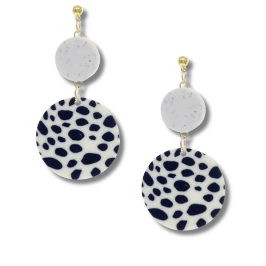 Polymer Clay Disc Drop Earrings Fashion Earrings - MR4151B