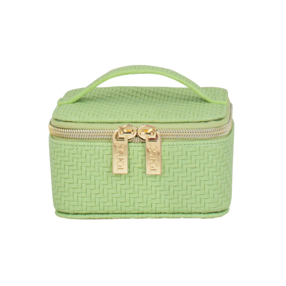 Tonic Herringbone Jewellery Cube - Pistachio