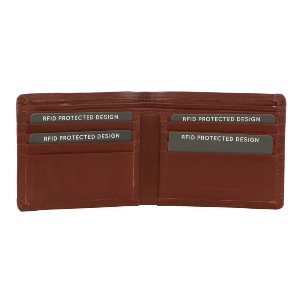 Milleni Tab Mens Leather Wallet in Tan - 5131