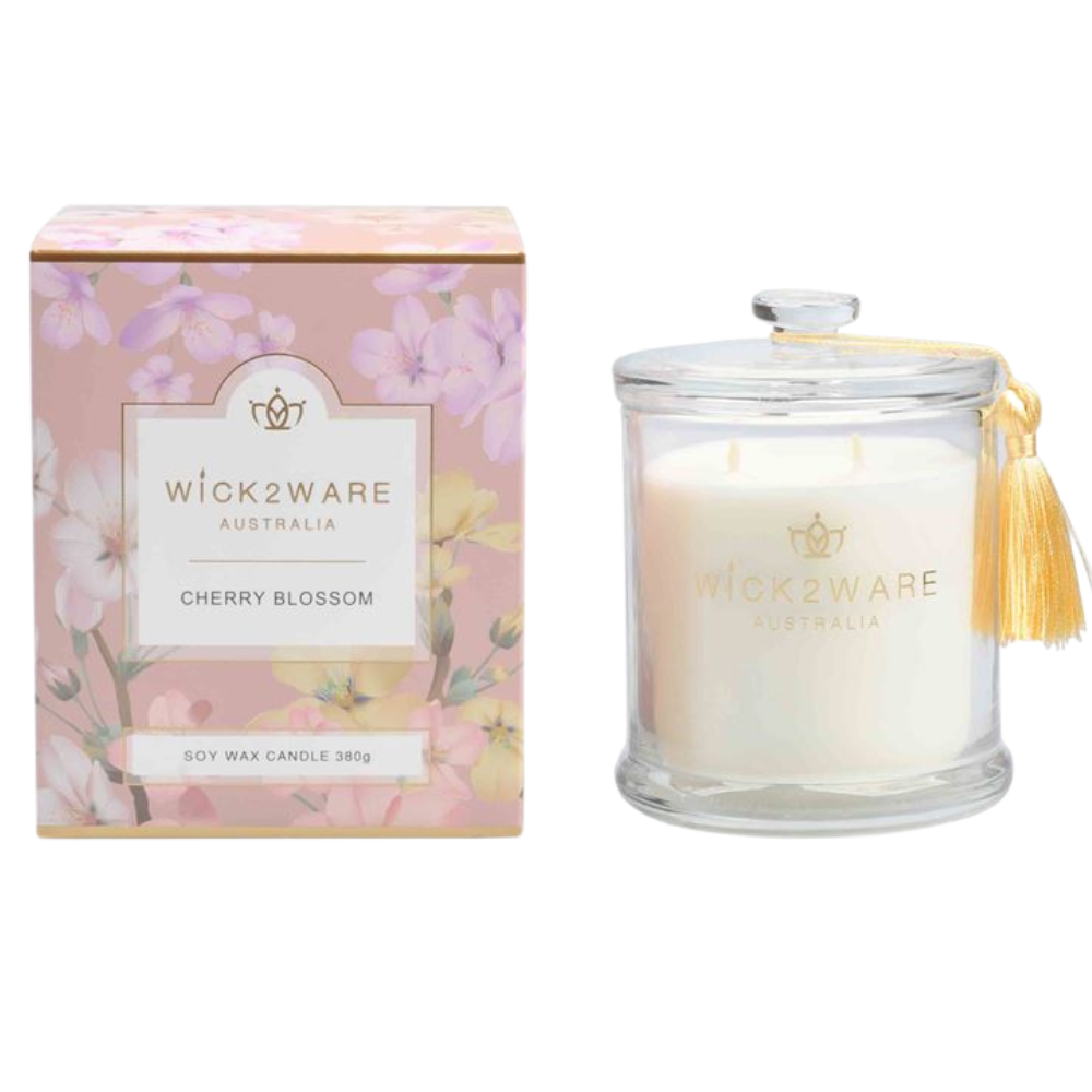 Wick 2 Ware Soy Candle Premium Quality 300g - Cherry Blossom