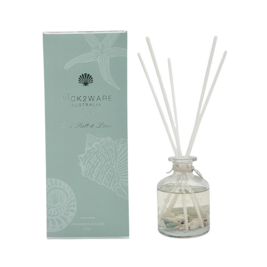 Wick2Ware Reed Fragrance Diffuser 230ml - Sea Salt & Lime