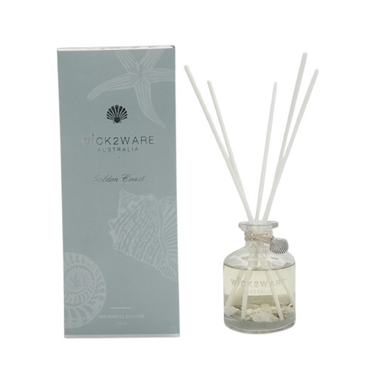 Wick2Ware Reed Fragrance Diffuser 230ml - Golden Coast