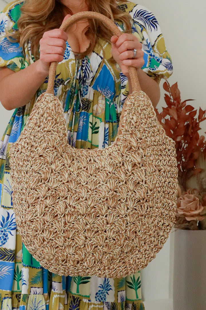 Paisley The Label - Stylish Straw Bag With Handle - YD0070