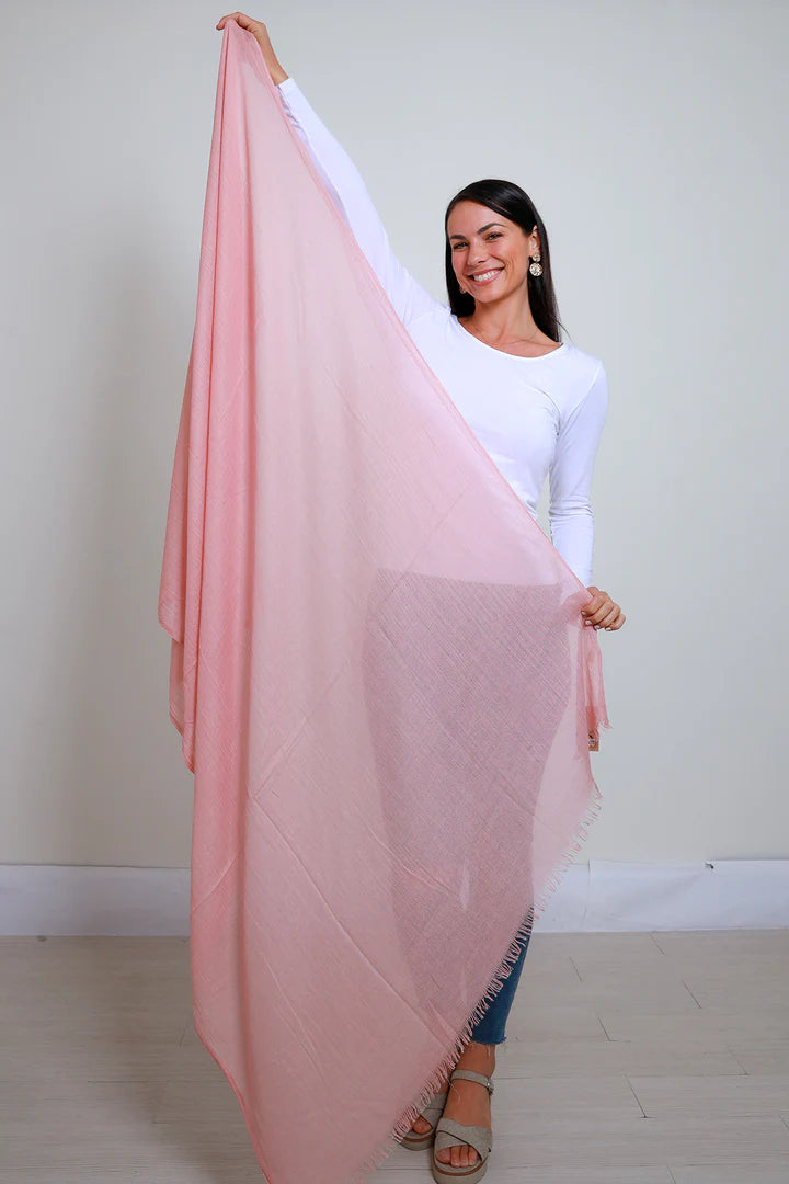 Scarf Lemon Tree Pink Lightweight - YH0124