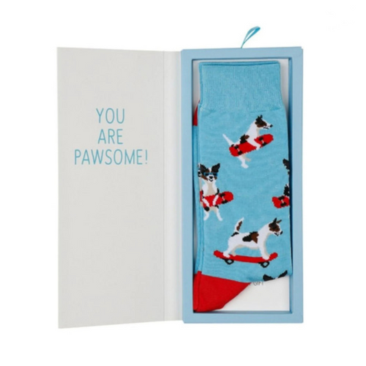 Bamboozld You Are Pawsome Jack Russell Sock Card