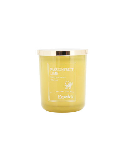 EcoWick Natural Soy Wax Candle Jar 450g - Passionfruit Lime