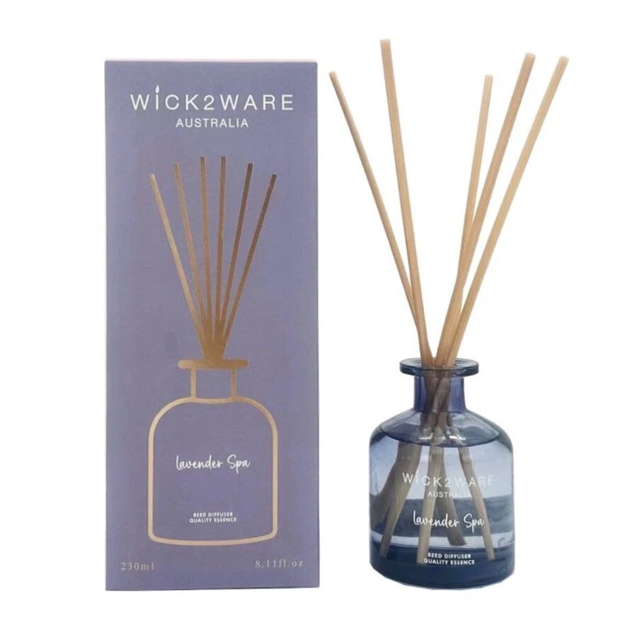 Wick2Ware Reed Fragrance Diffuser 230ml - Lavender Spa