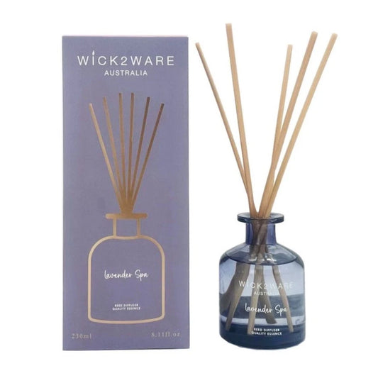 Wick2Ware Reed Fragrance Diffuser 230ml - Lavender Spa